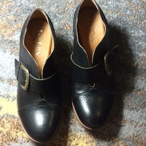 Korks “Kork-Ease” Sz 6 Clogs Black